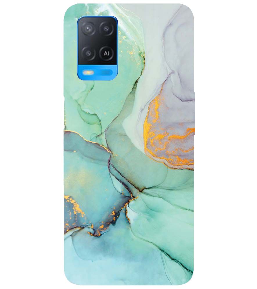 PS1320-Green Marble Premium Back Cover for Oppo A54