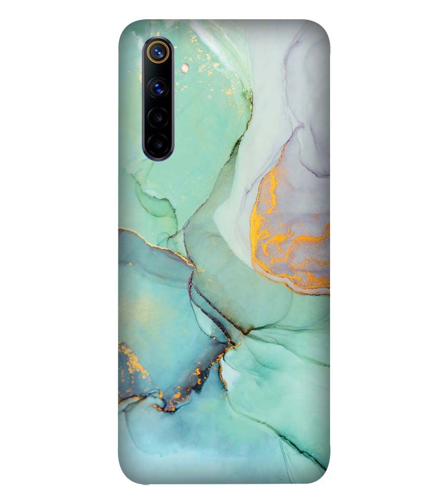 PS1320-Green Marble Premium Back Cover for Realme 6i