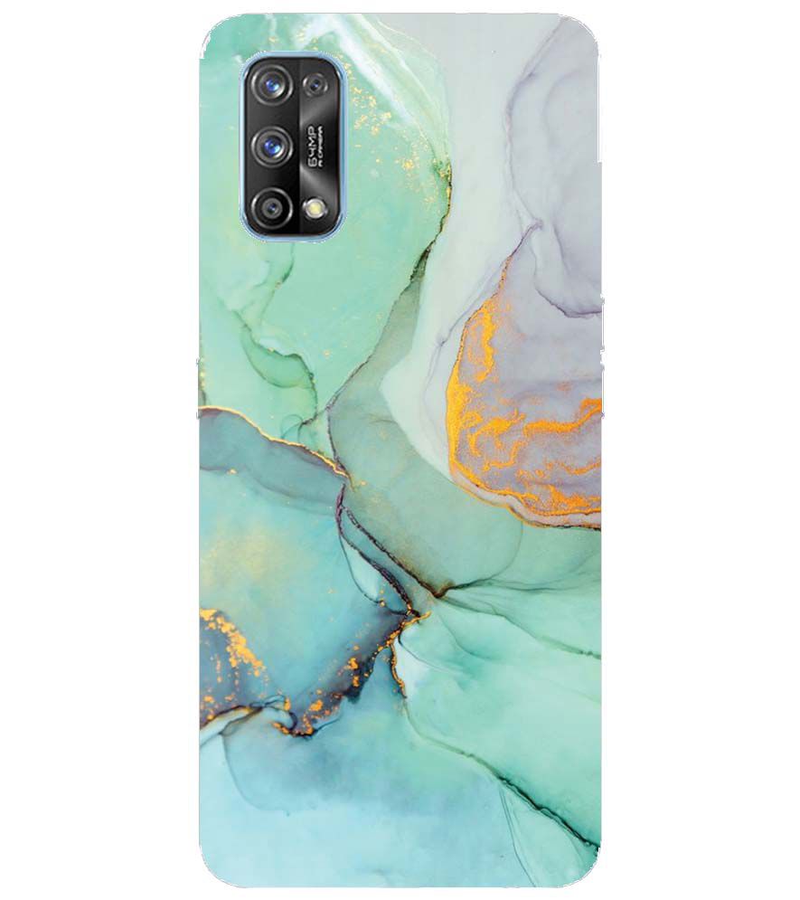 PS1320-Green Marble Premium Back Cover for Realme 7 Pro