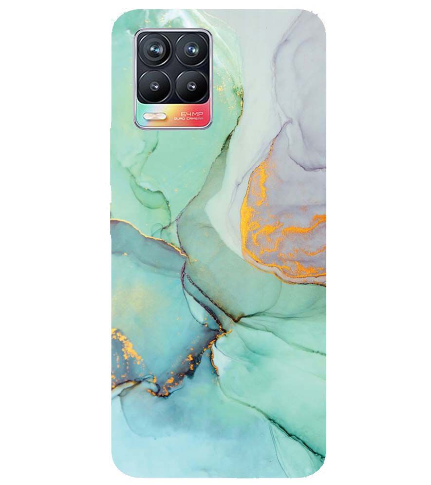 PS1320-Green Marble Premium Back Cover for Realme 8