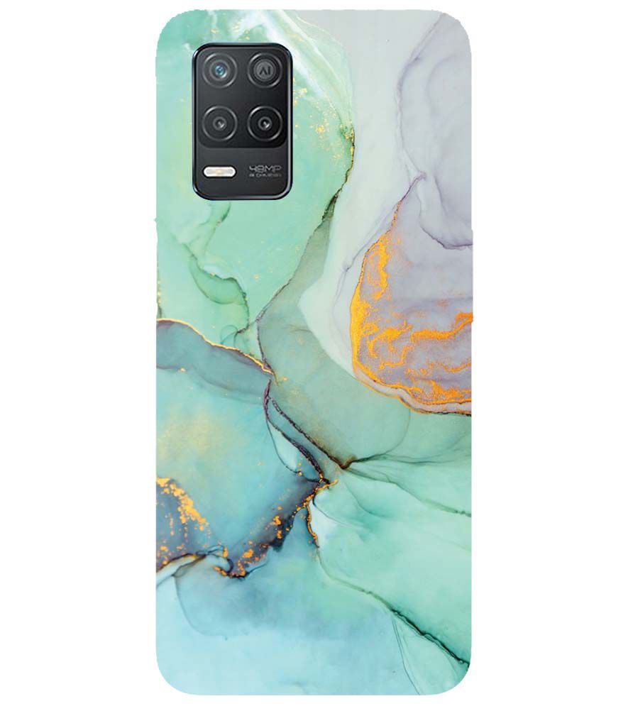 PS1320-Green Marble Premium Back Cover for Realme 9 5G