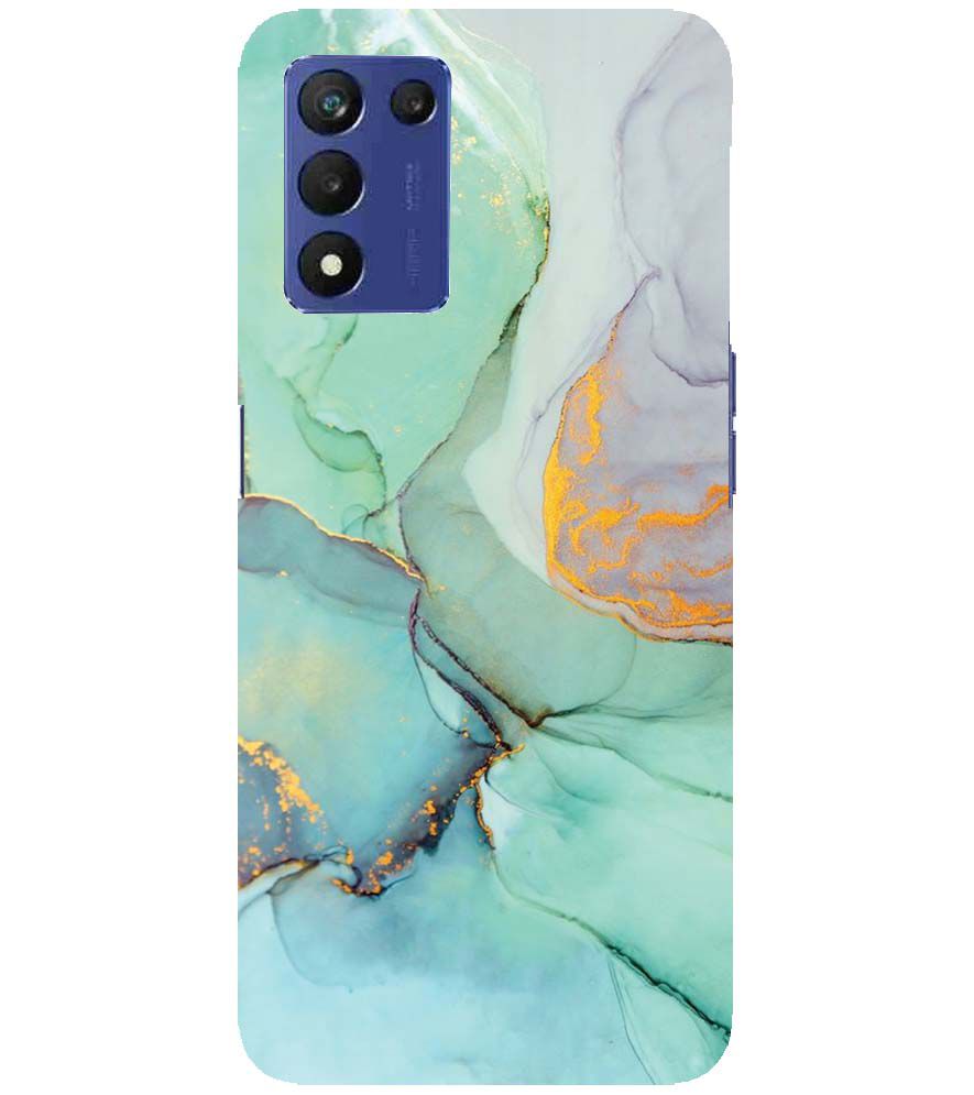 PS1320-Green Marble Premium Back Cover for Realme 9 5G Speed