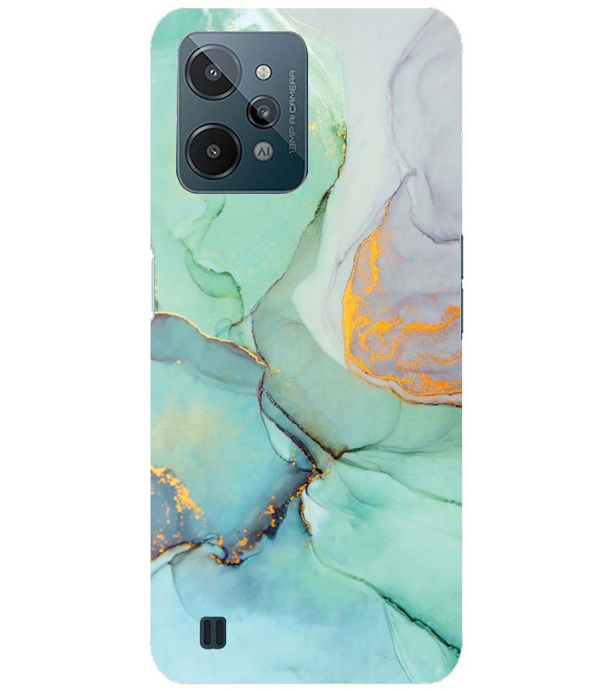 PS1320-Green Marble Premium Back Cover for Realme C31