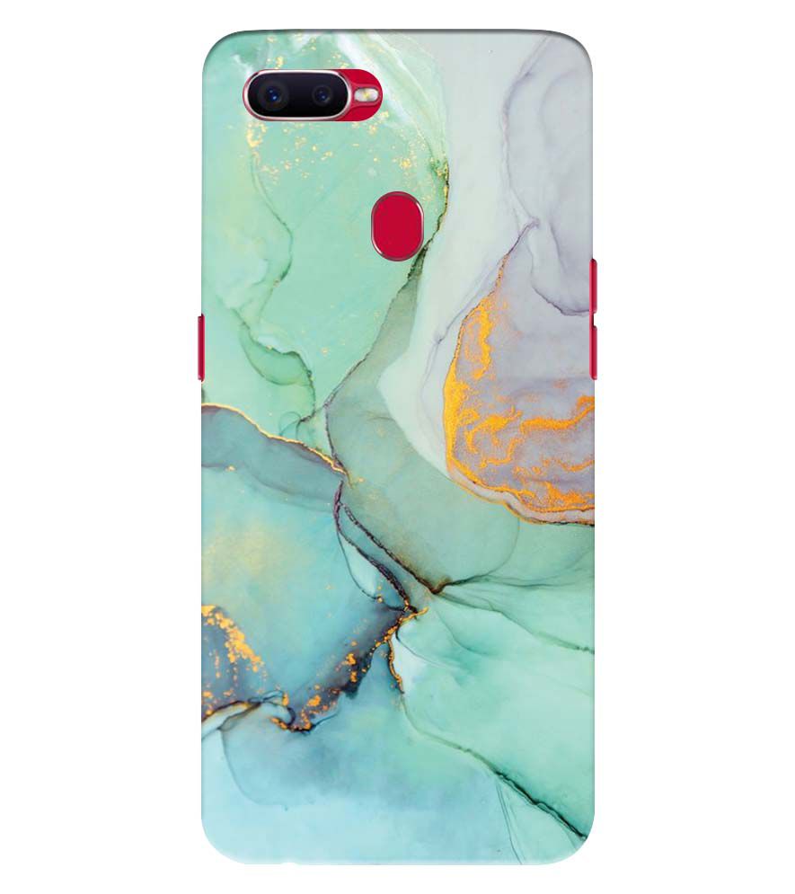 PS1320-Green Marble Premium Back Cover for Realme U1