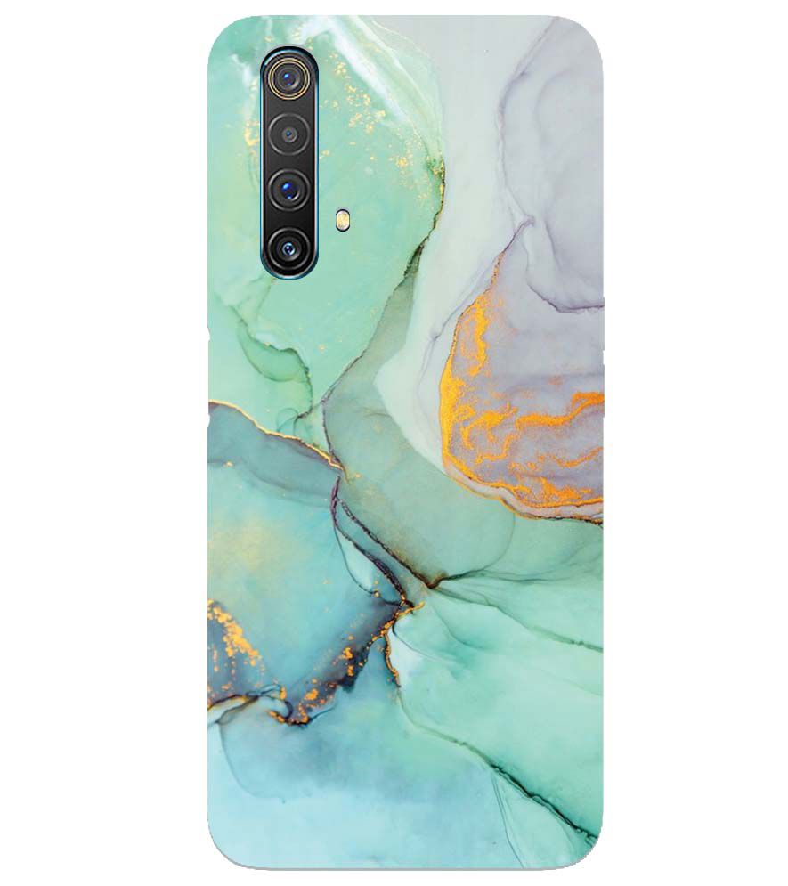 PS1320-Green Marble Premium Back Cover for Realme X3