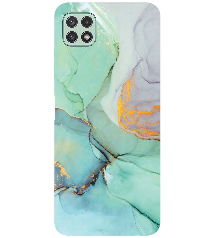 PS1320-Green Marble Premium Back Cover for Samsung Galaxy A22 5G