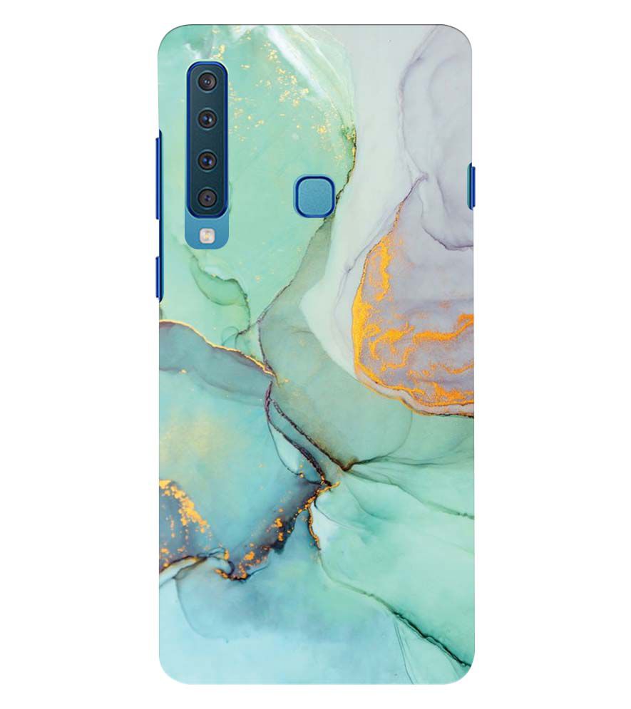 PS1320-Green Marble Premium Back Cover for Samsung Galaxy A9 (2018)