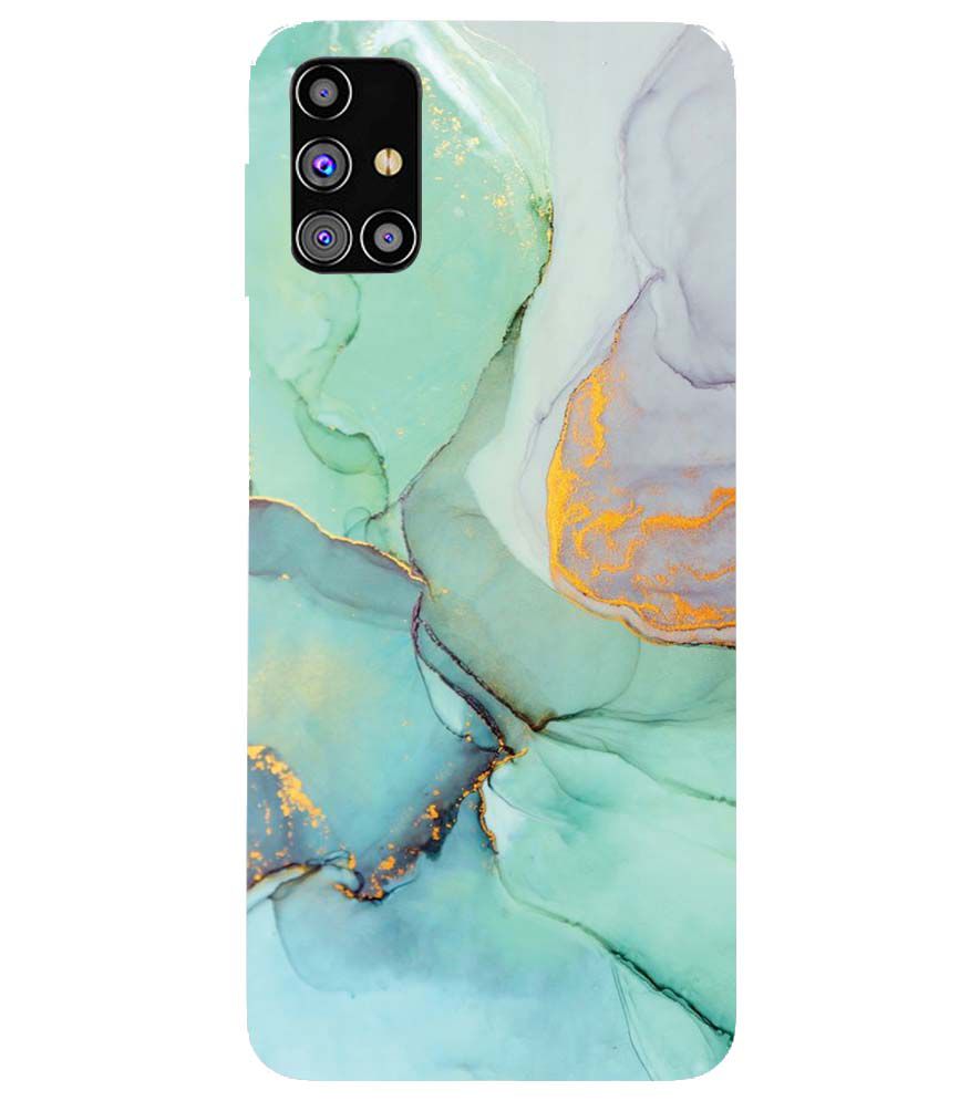 PS1320-Green Marble Premium Back Cover for Samsung Galaxy M31s