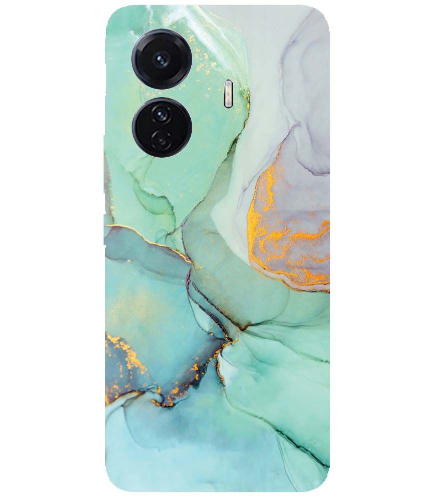 PS1320-Green Marble Premium Back Cover for vivo T1 Pro