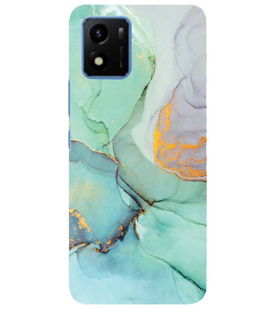 PS1320-Green Marble Premium Back Cover for vivo Y01