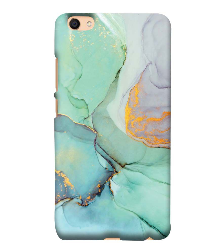 PS1320-Green Marble Premium Back Cover for Vivo Y55L