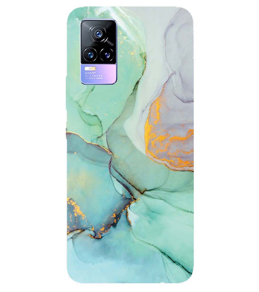 PS1320-Green Marble Premium Back Cover for vivo Y73