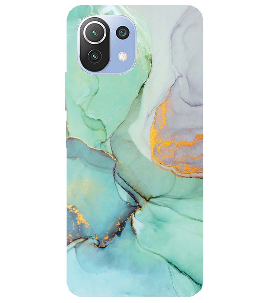 PS1320-Green Marble Premium Back Cover for Xiaomi Mi 11 Lite