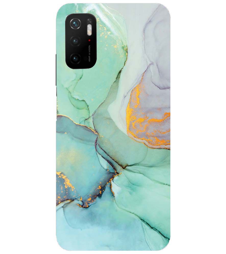 PS1320-Green Marble Premium Back Cover for Xiaomi Poco M3 Pro 5G