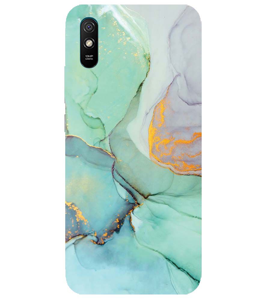 PS1320-Green Marble Premium Back Cover for Xiaomi Redmi 9i