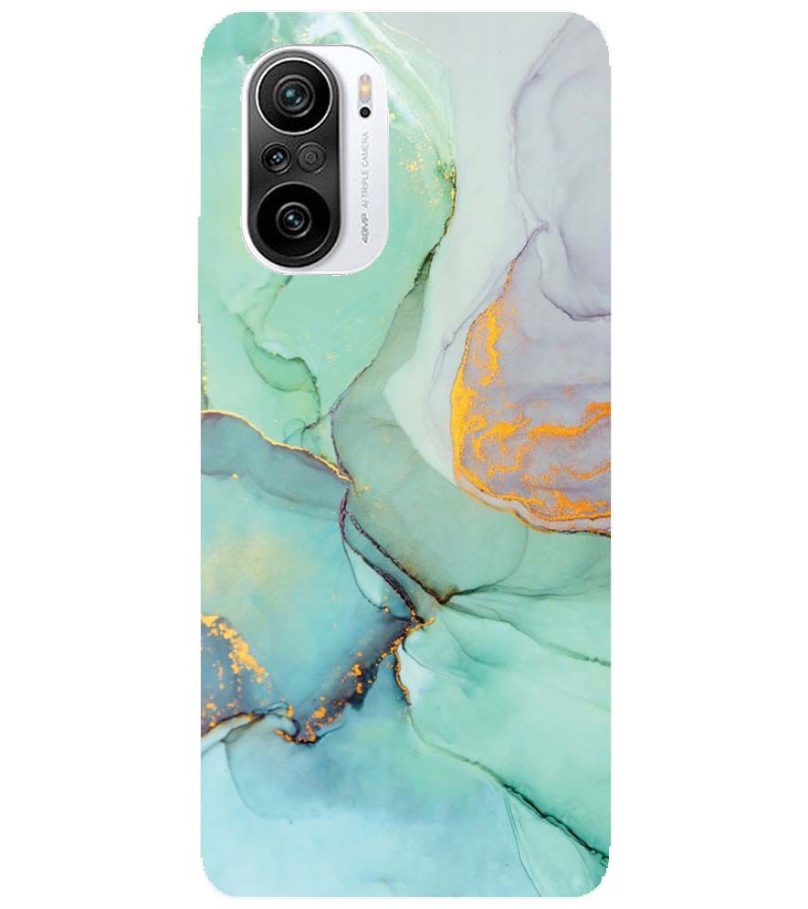 PS1320-Green Marble Premium Back Cover for Xiaomi Redmi K40