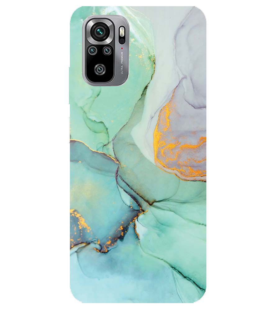 PS1320-Green Marble Premium Back Cover for Xiaomi Redmi Note 10