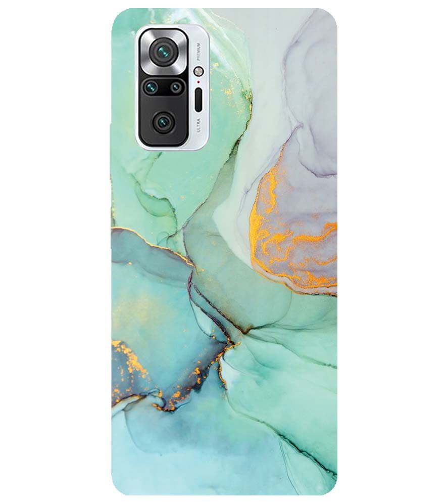 PS1320-Green Marble Premium Back Cover for Xiaomi Redmi Note 10 Pro