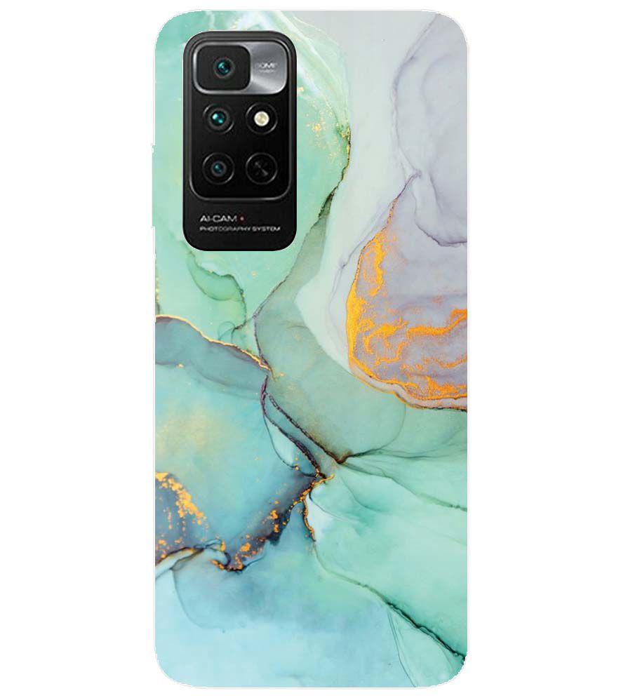 PS1320-Green Marble Premium Back Cover for Xiaomi Redmi Note 11 4G