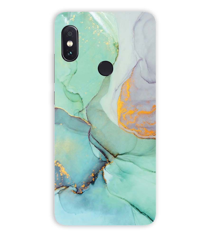 PS1320-Green Marble Premium Back Cover for Xiaomi Redmi Note 5 Pro