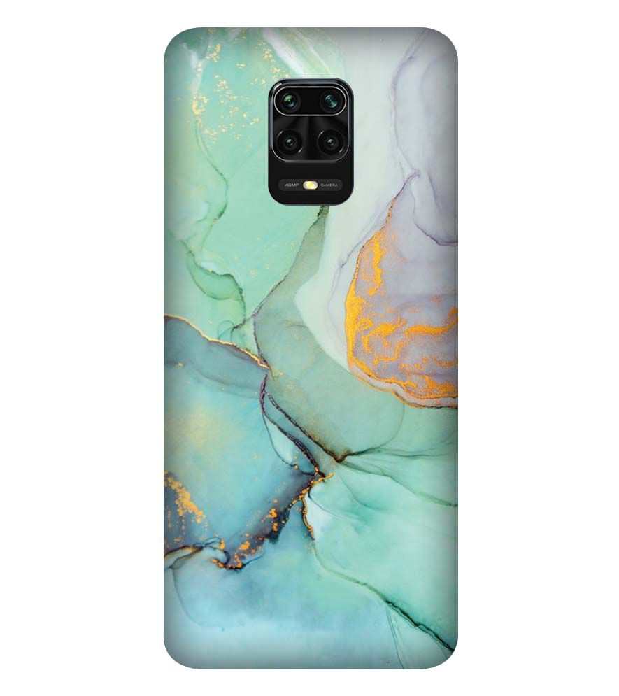 PS1320-Green Marble Premium Back Cover for Xiaomi Redmi Note 9 Pro