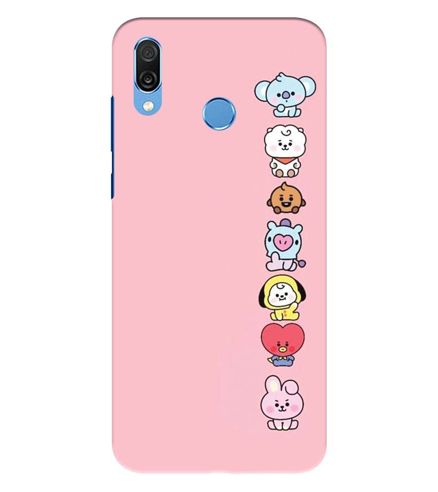 PS1321-Cute Loving Animals Girly Back Cover for Huawei Honor Play