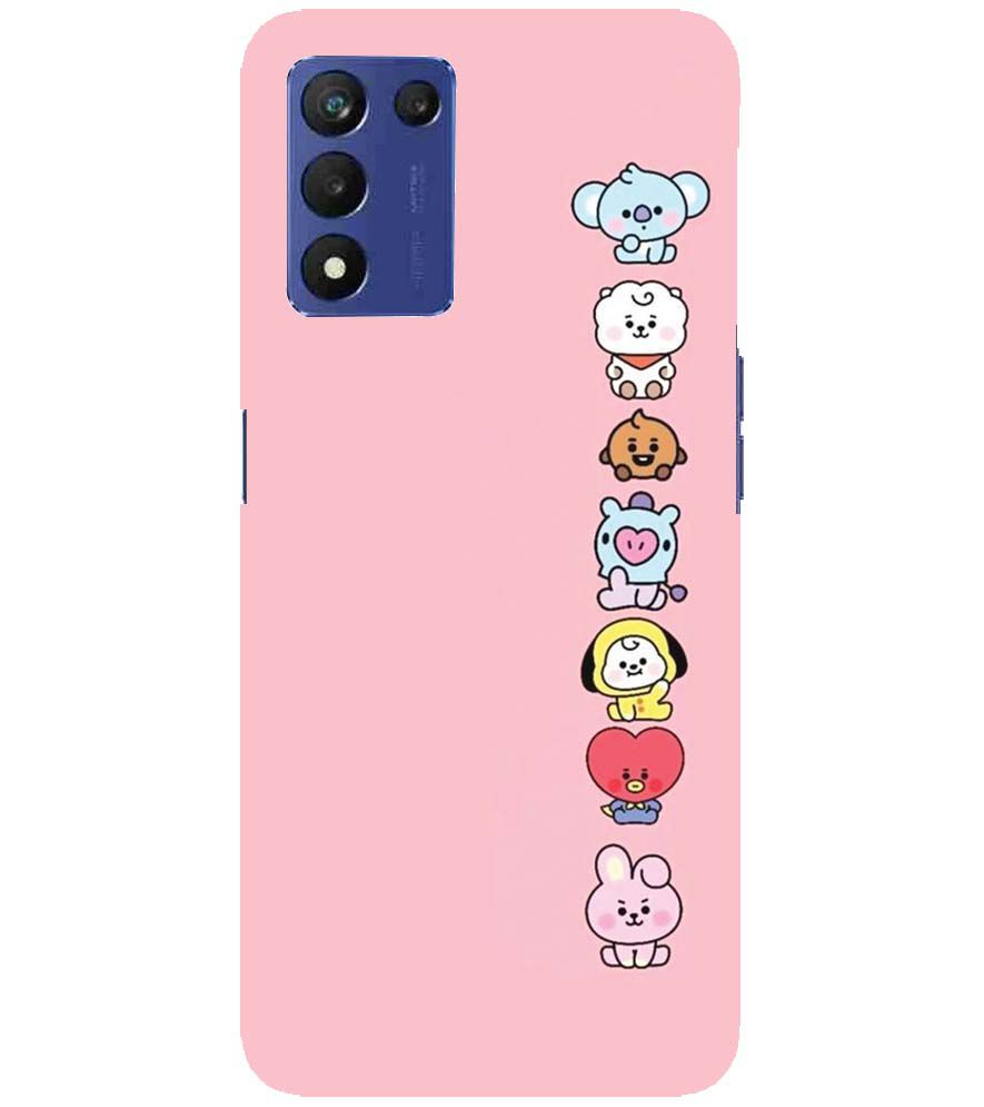 PS1321-Cute Loving Animals Girly Back Cover for Realme 9 5G Speed