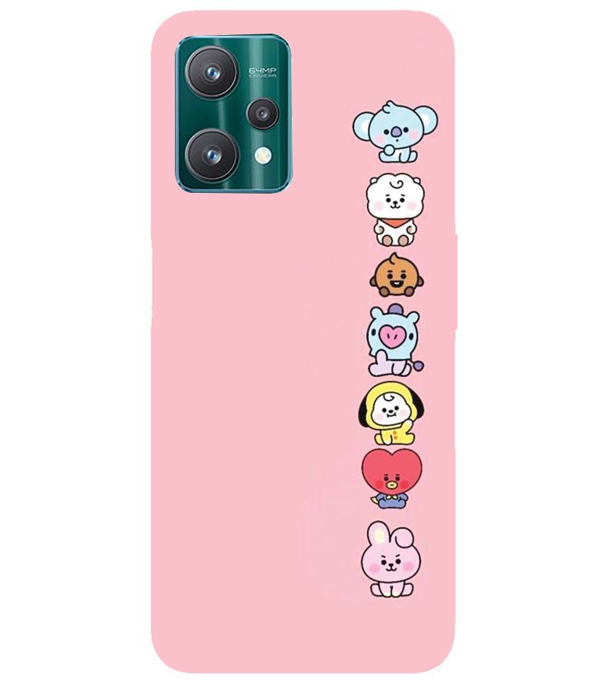 PS1321-Cute Loving Animals Girly Back Cover for Realme 9 Pro