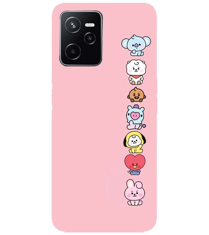 PS1321-Cute Loving Animals Girly Back Cover for Realme C35