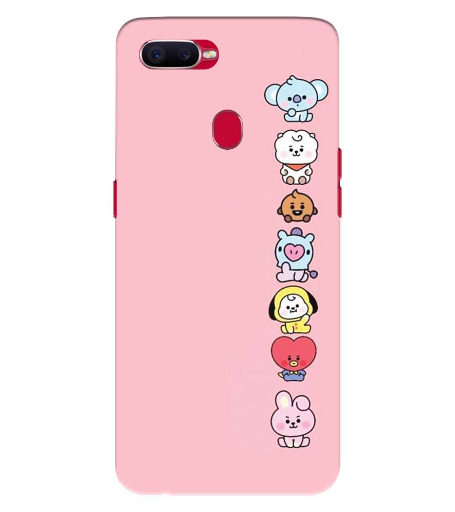 PS1321-Cute Loving Animals Girly Back Cover for Realme U1