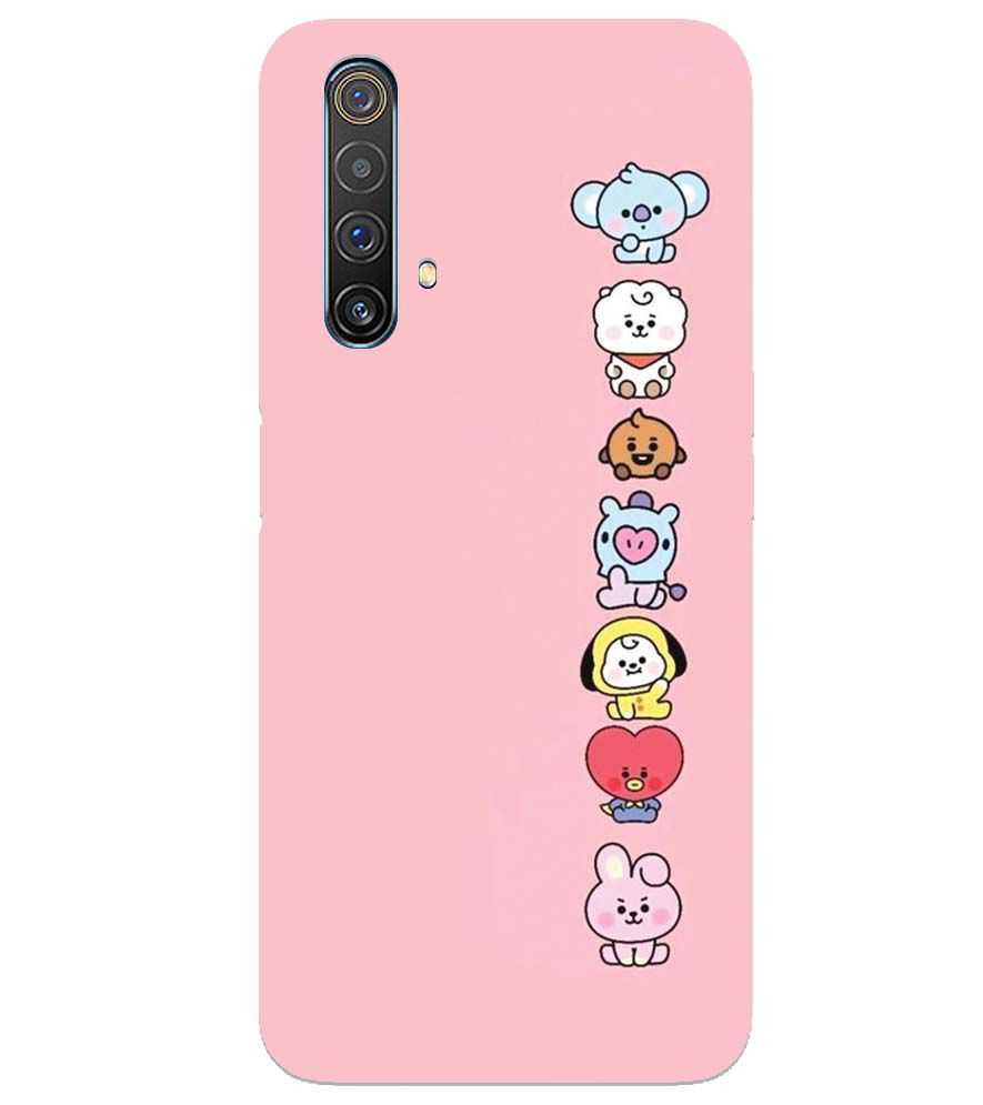 PS1321-Cute Loving Animals Girly Back Cover for Realme X3