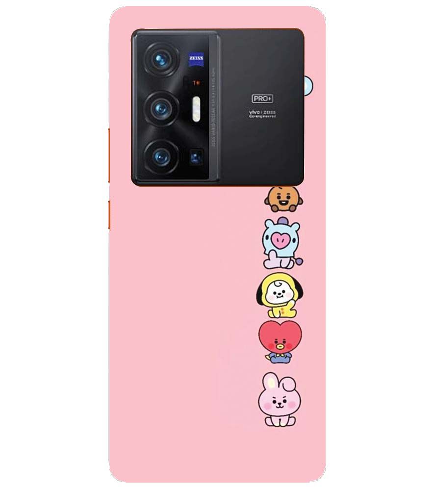 PS1321-Cute Loving Animals Girly Back Cover for vivo X70 Pro+