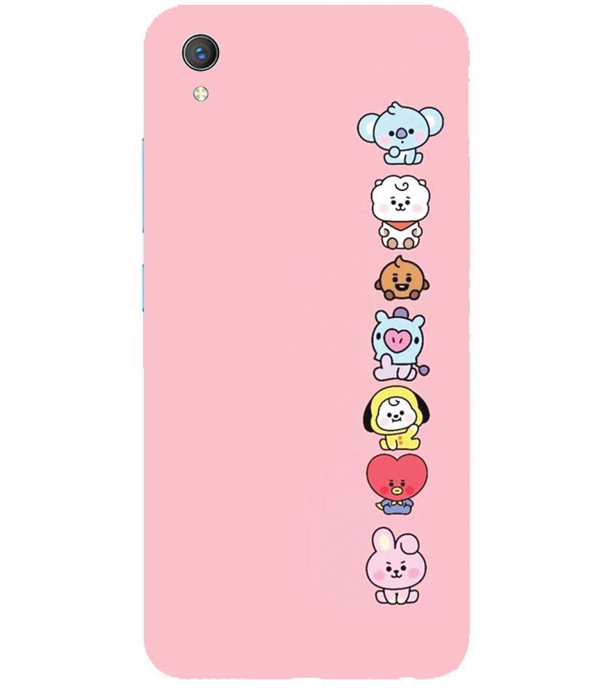 PS1321-Cute Loving Animals Girly Back Cover for vivo Y1s