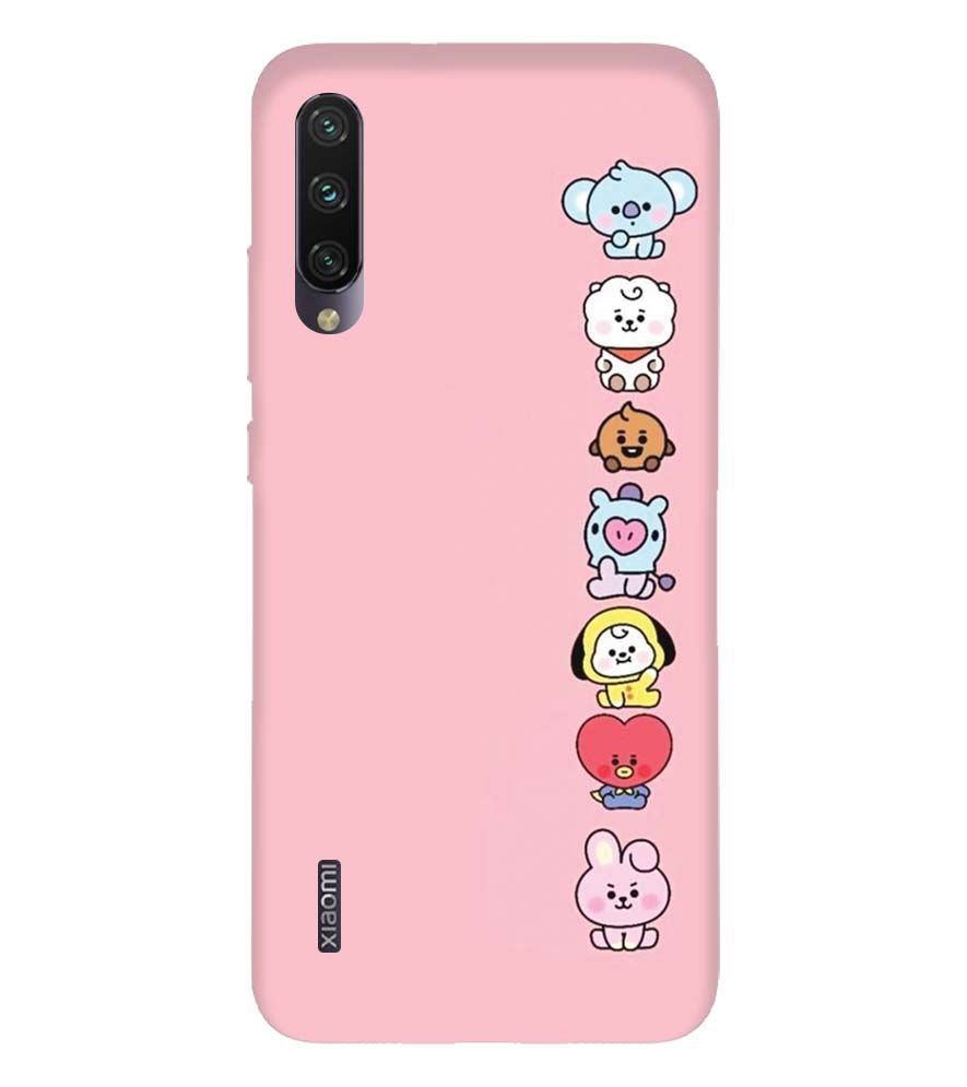 PS1321-Cute Loving Animals Girly Back Cover for Xiaomi Mi A3