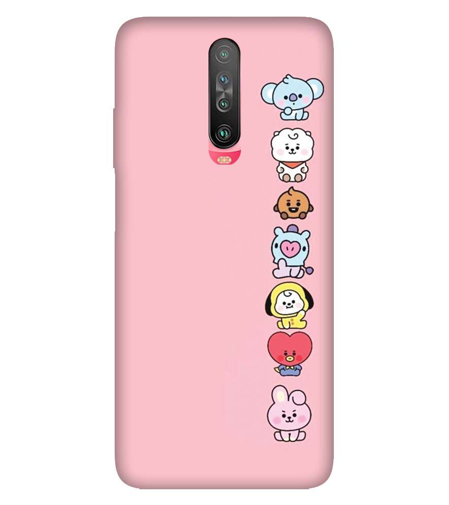 PS1321-Cute Loving Animals Girly Back Cover for Xiaomi Poco X2