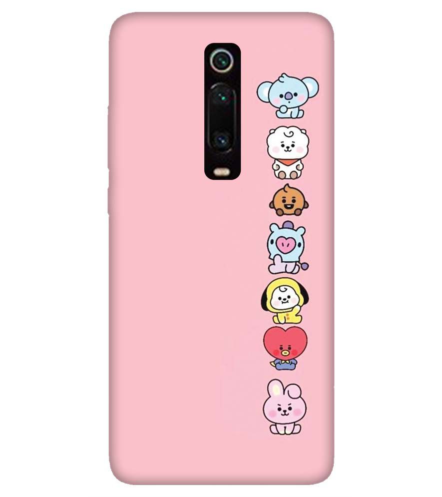 PS1321-Cute Loving Animals Girly Back Cover for Xiaomi Redmi K20 and K20 Pro