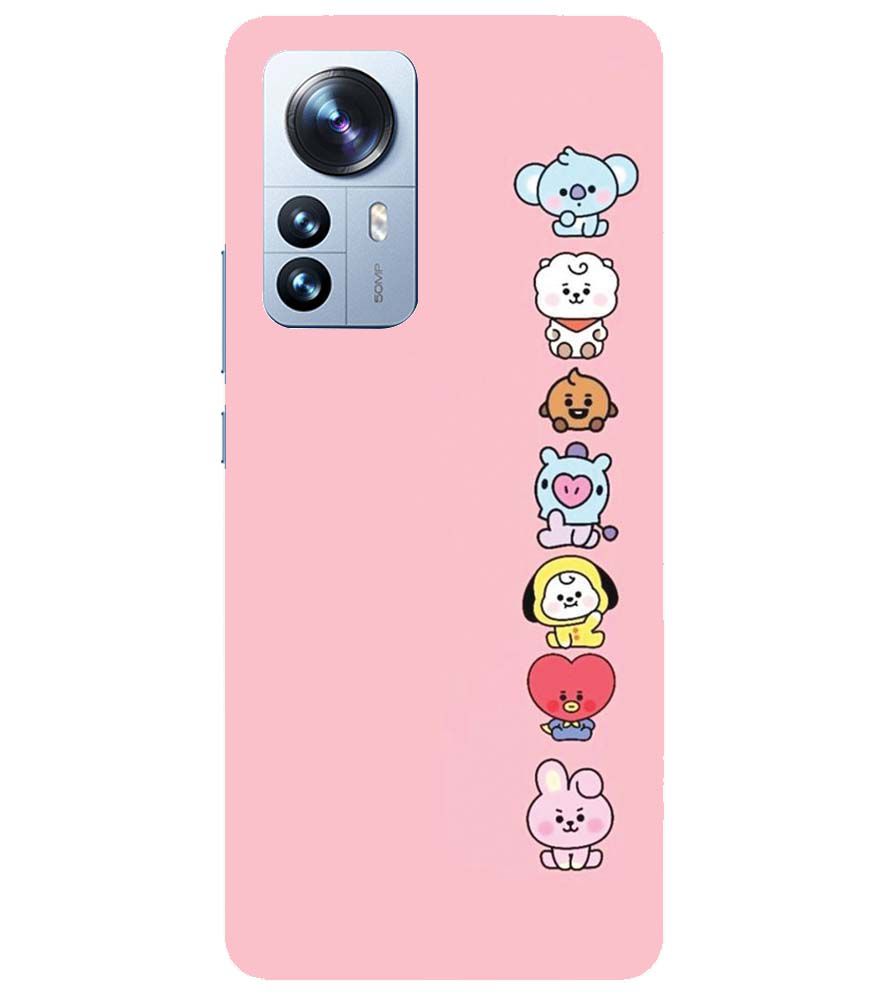 PS1321-Cute Loving Animals Girly Back Cover for Xiaomi Redmi Note 12 Pro