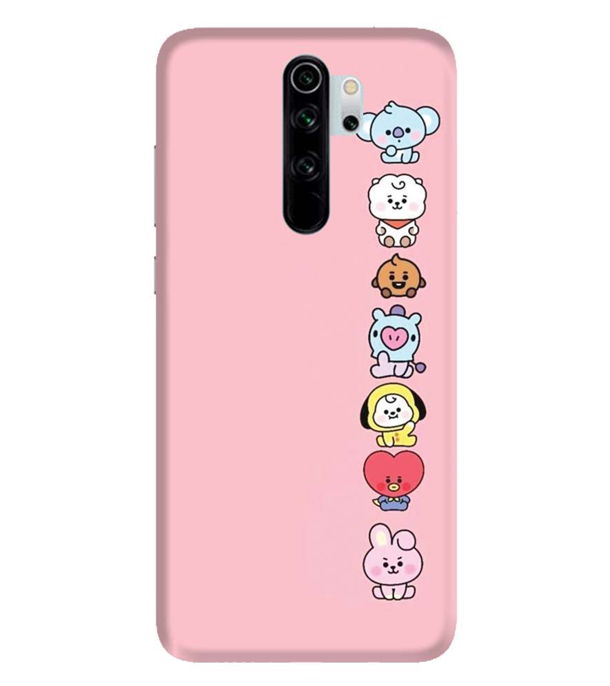 PS1321-Cute Loving Animals Girly Back Cover for Xiaomi Redmi Note 8 Pro