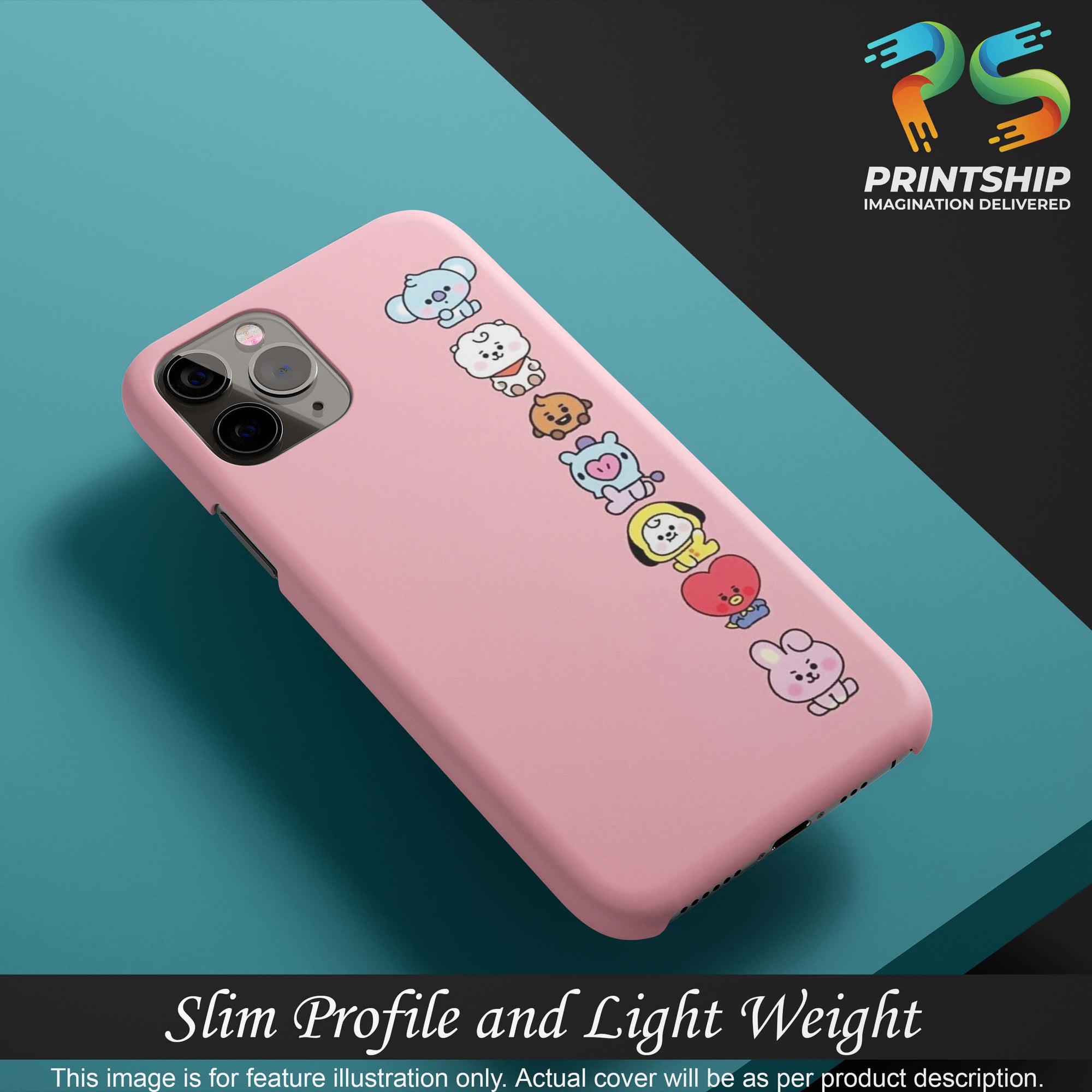 PS1321-Cute Loving Animals Girly Back Cover for Apple iPhone 6 and iPhone 6S-Image4