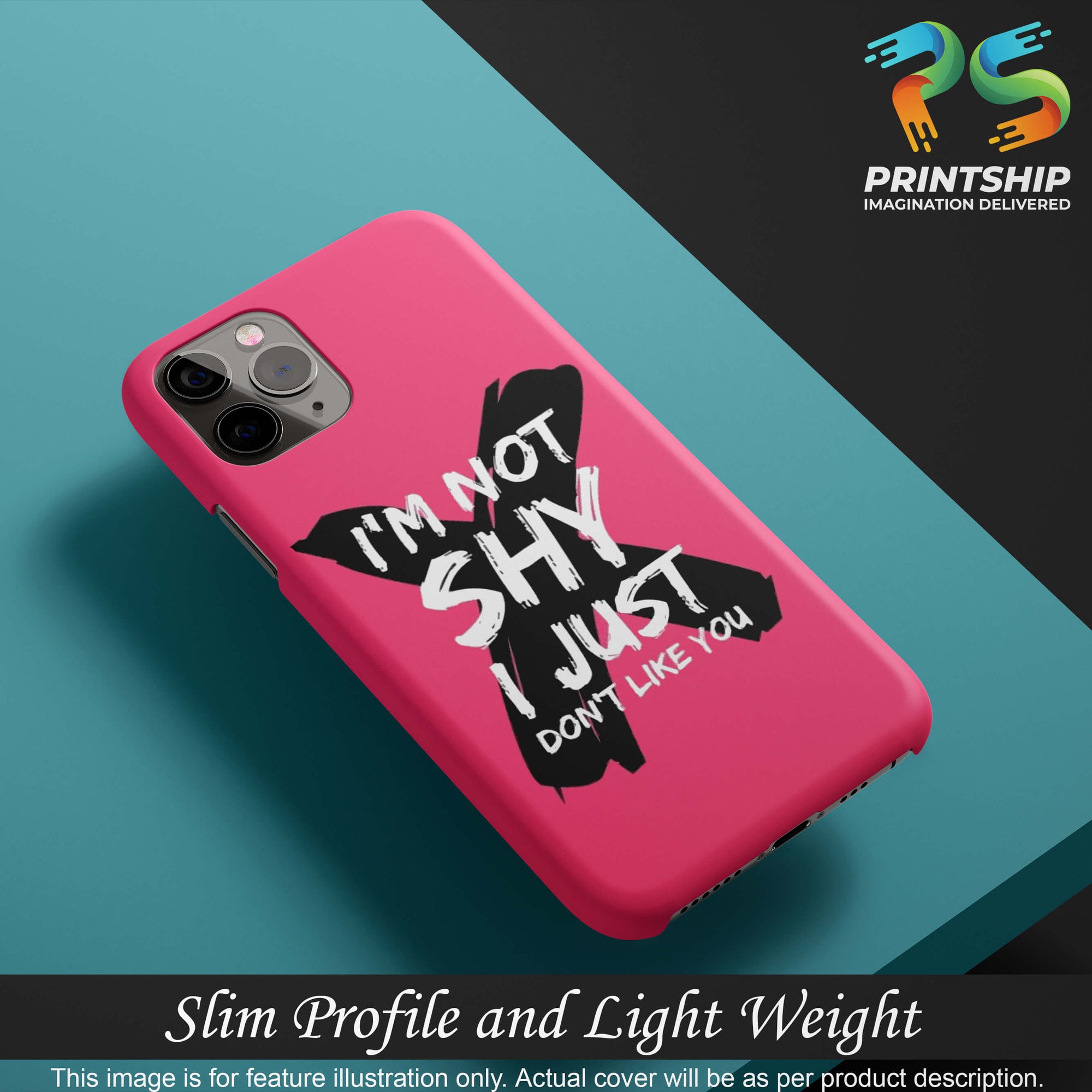 PS1322-I am Not Shy Back Cover for Xiaomi Redmi 10 Power-Image4