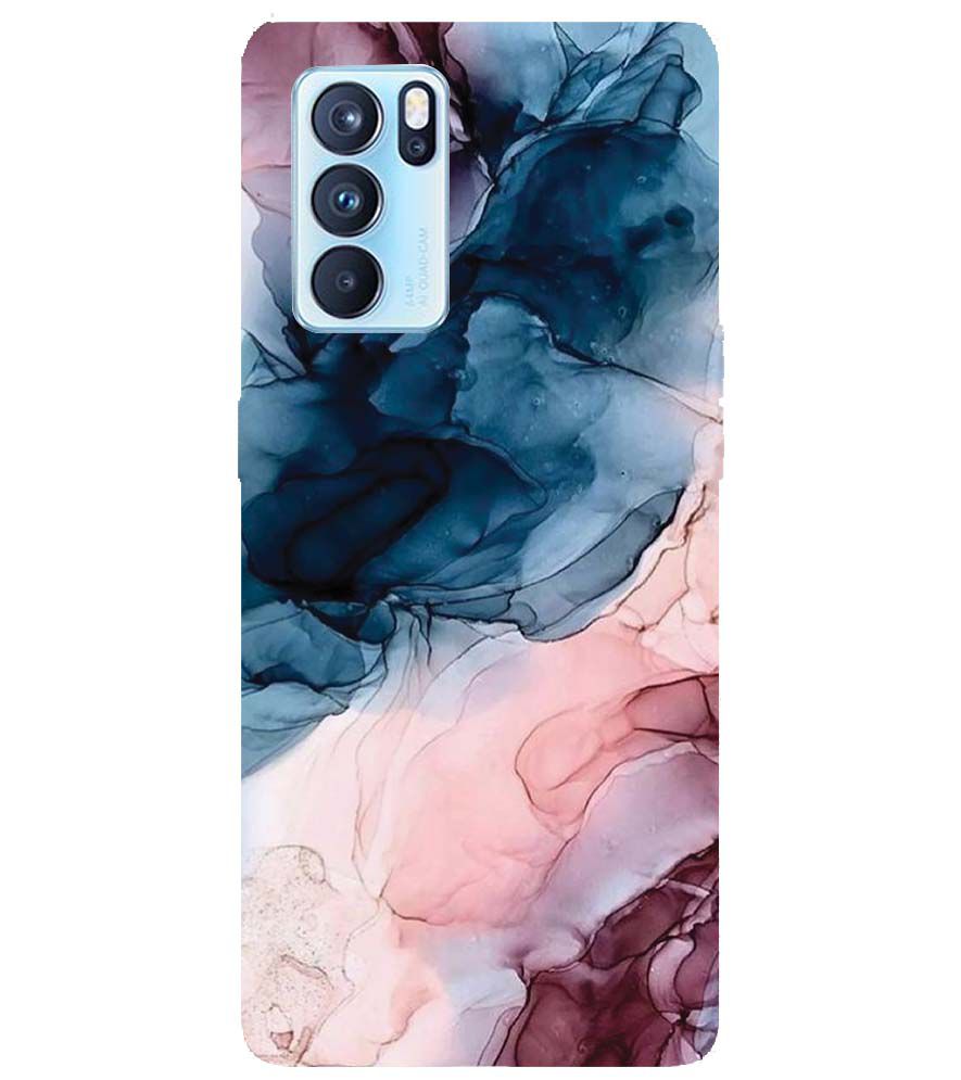 PS1323-Premium Marbles Back Cover for Oppo Reno6 5G