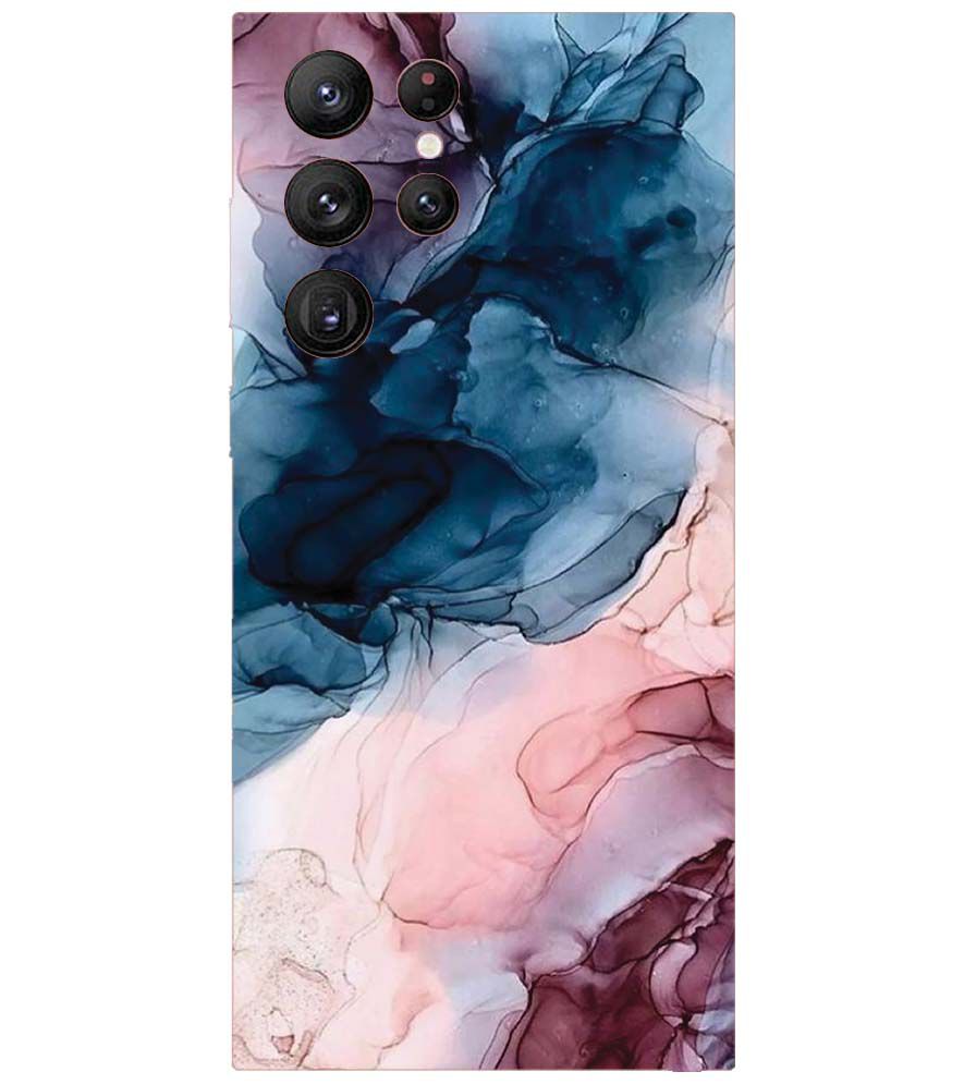 PS1323-Premium Marbles Back Cover for Samsung Galaxy S22 Ultra 5G