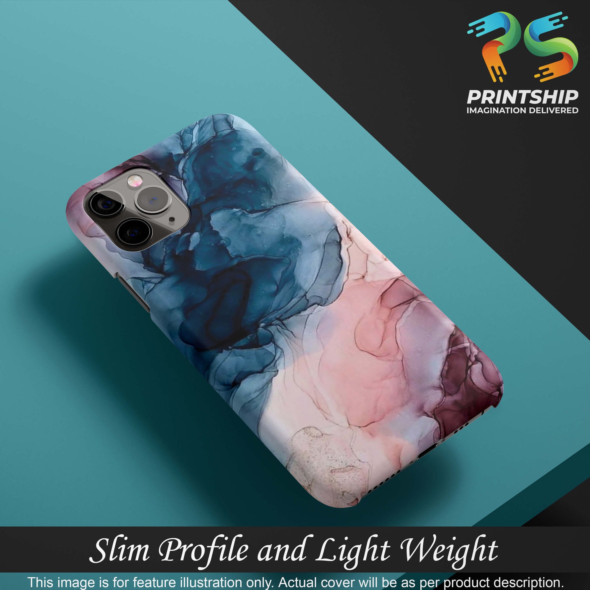 PS1323-Premium Marbles Back Cover for Realme C35-Image4