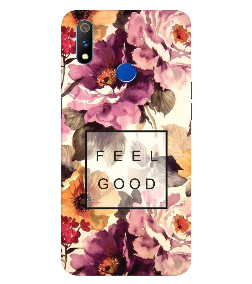 PS1324-Feel Good Flowers Back Cover for  Realme X Lite