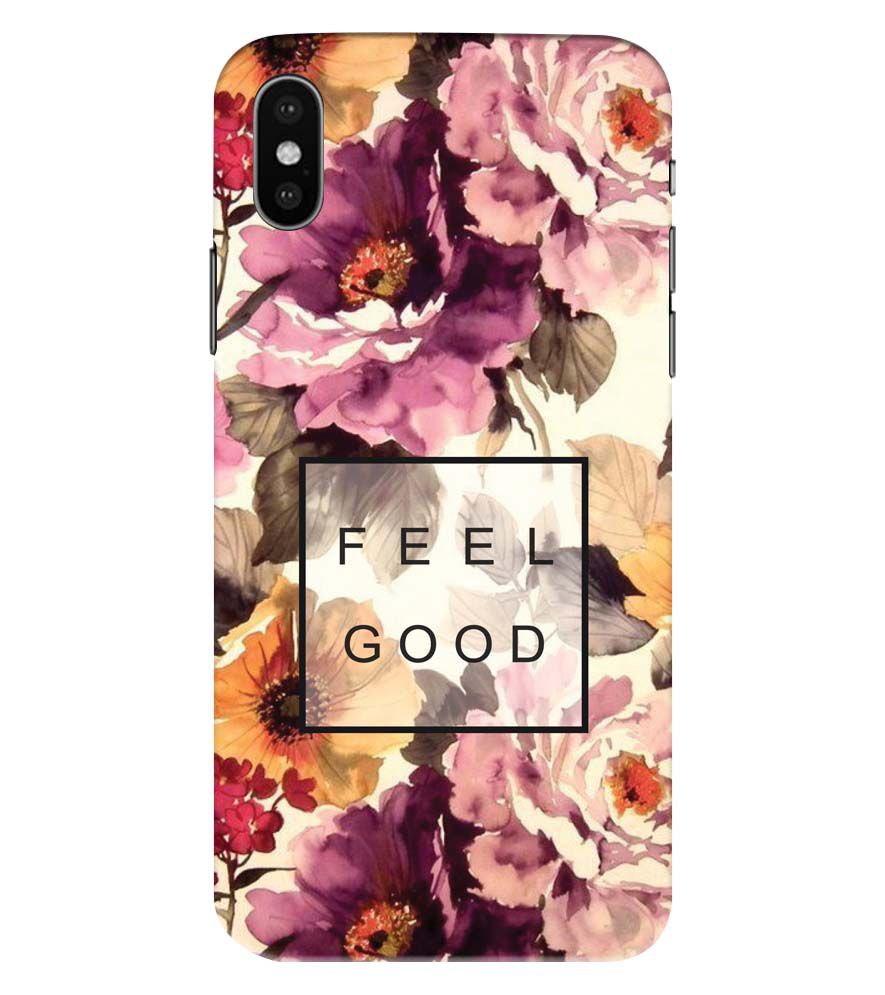 PS1324-Feel Good Flowers Back Cover for Apple iPhone XS Max