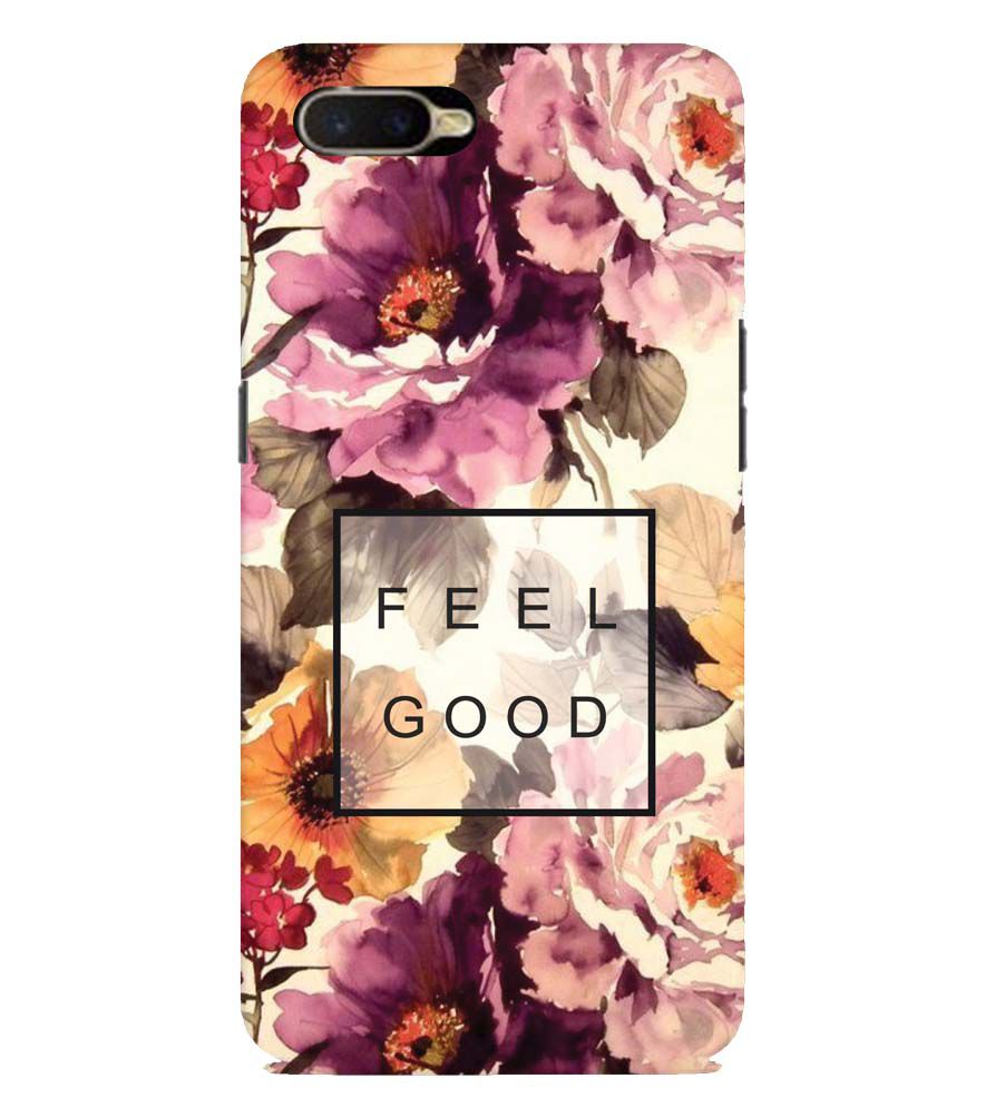 PS1324-Feel Good Flowers Back Cover for Oppo K1