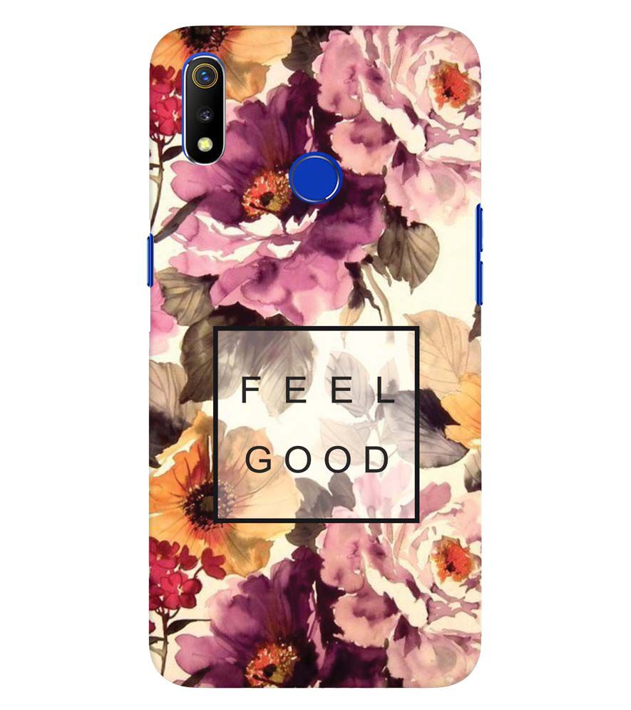 PS1324-Feel Good Flowers Back Cover for Oppo Realme 3