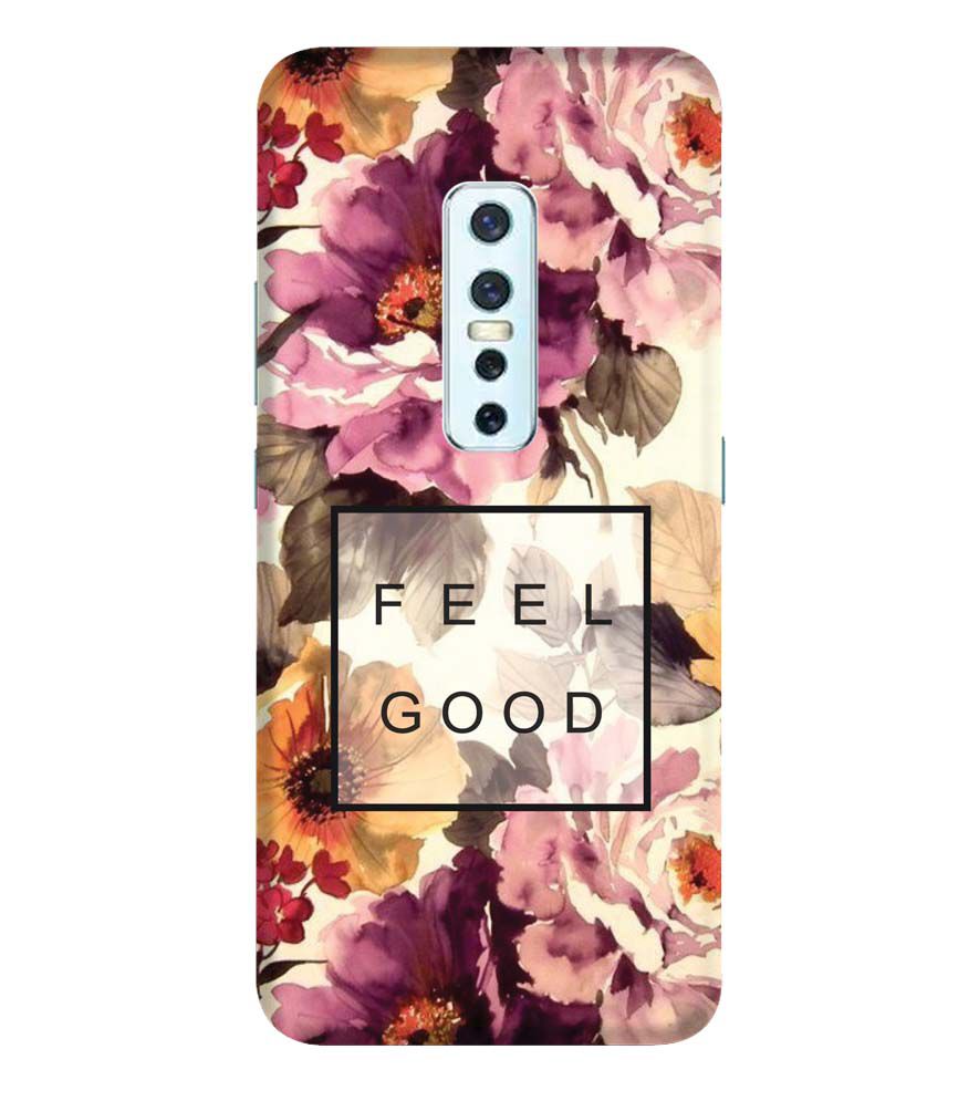 PS1324-Feel Good Flowers Back Cover for Vivo V17 Pro