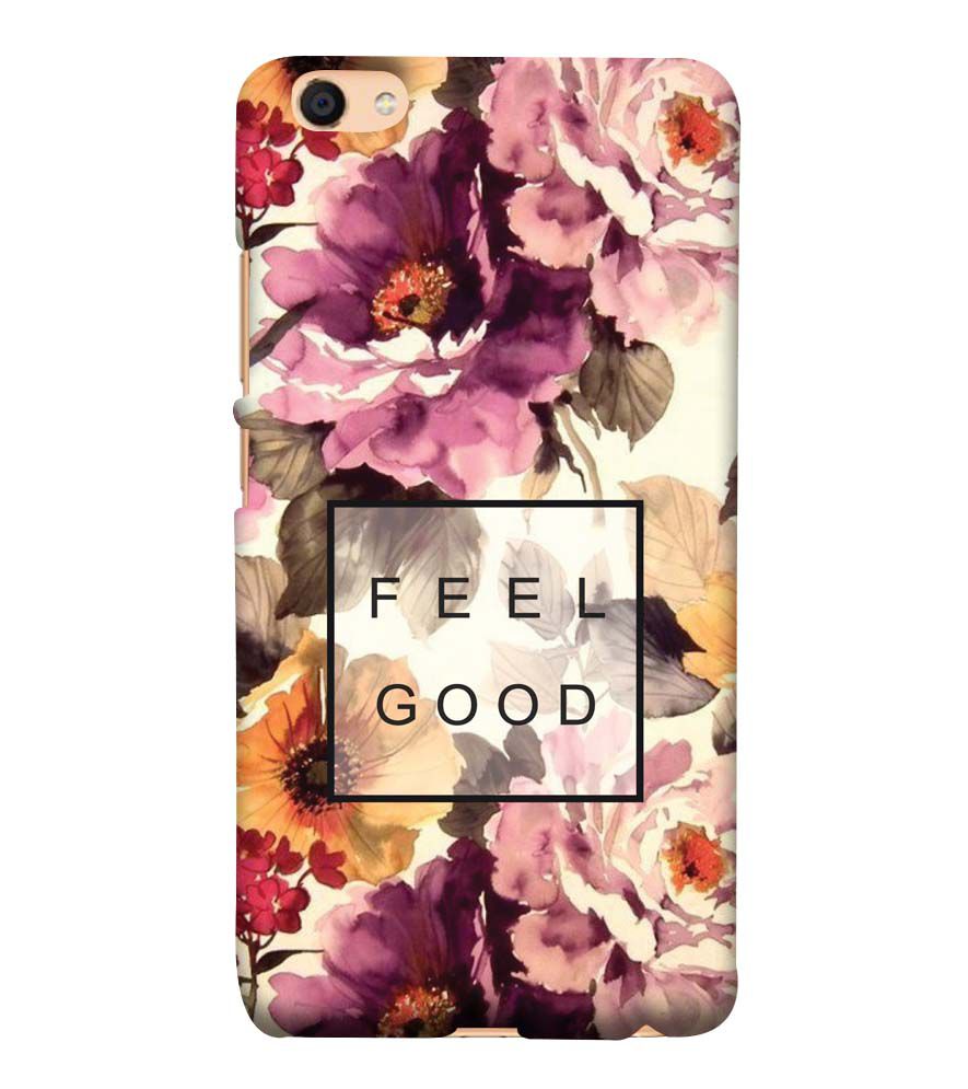 PS1324-Feel Good Flowers Back Cover for Vivo Y55L