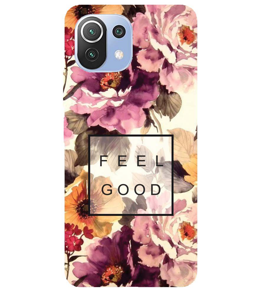 PS1324-Feel Good Flowers Back Cover for Xiaomi Mi 11 Lite